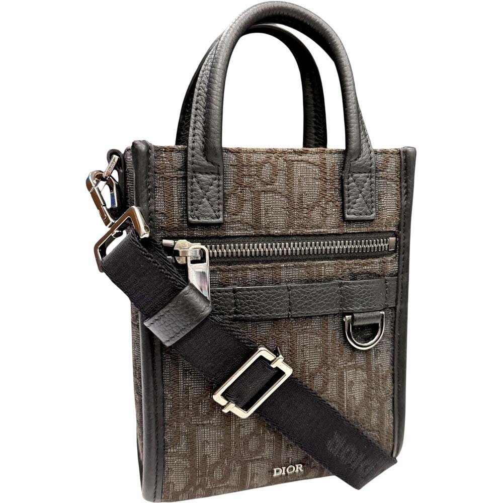 Dior Safari North South Tote Bag Black Handbag Shoulder